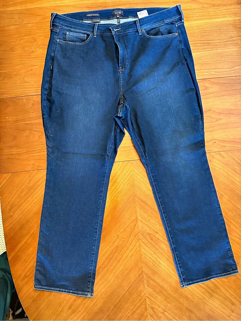 NYDJ Marilyn Straight Leg Jeans Blue Size 22W Like New